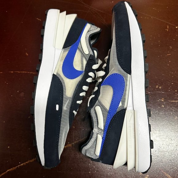 Nike Mens Gray Waffle One SE DD8014-003 Hyper Royal Athletic Shoes Size US 9.5 main image 5